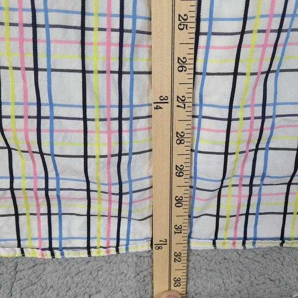 Rocawear Shirt Men's XL White Colorful Plaid Button Down Long Sleeve - Picture 11 of 11